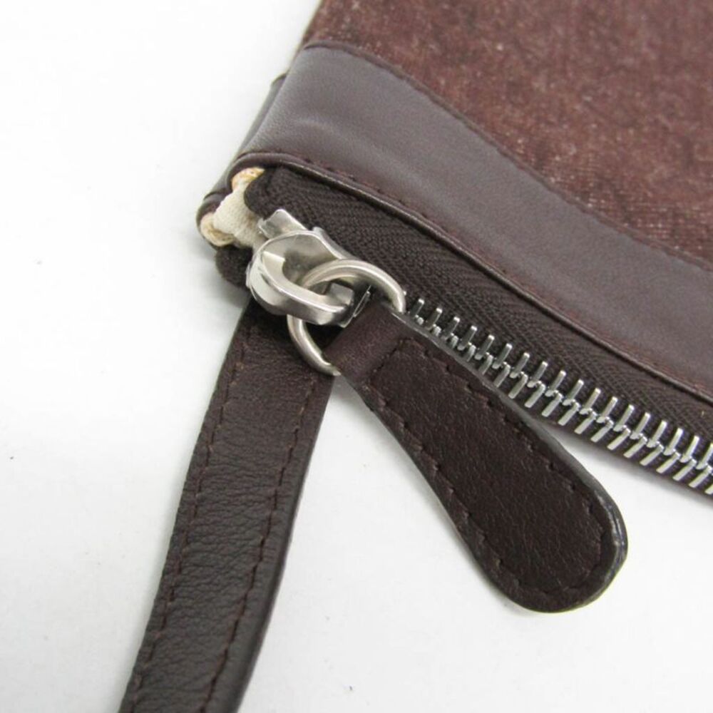 Bvlgari Logomania Canvas With Leather Brown Denim_Jeans Shoulder Bag Bag - Picture 11 of 16